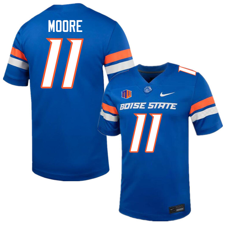 Kellen Moore Jersey, Boise State Broncos #11 Kellen Moore Football Jersey College Uniforms-Blue